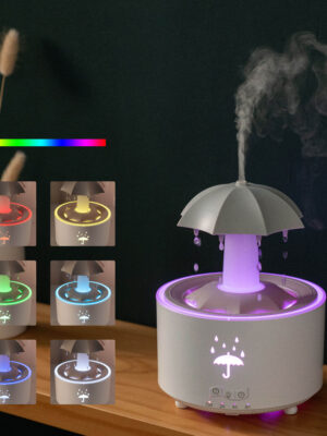 V88 Creative Umbrella Humidifier Essential Oil Diffuser Rain Cloud Ultrasonic Aromatherapy Diffuser 350ml Aromatherapy Diffuser