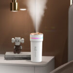 5S Portable USB Home Car Ultrasonic Defogger Humidifier with 7 Colors LED Starry Sky Light Humidifier