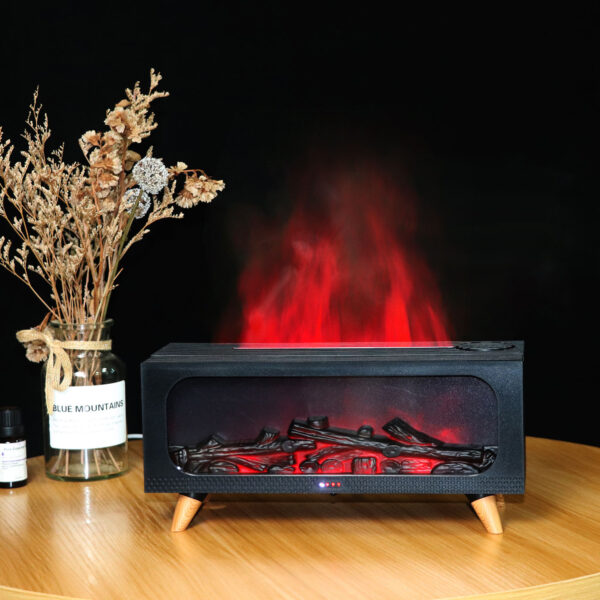YX-2900 Fireplace Diffuser 2025 New Portable USB Aromatherapy Humidifier Simulates Bonfire Flame, Fireplace Aromatherapy Diffuser