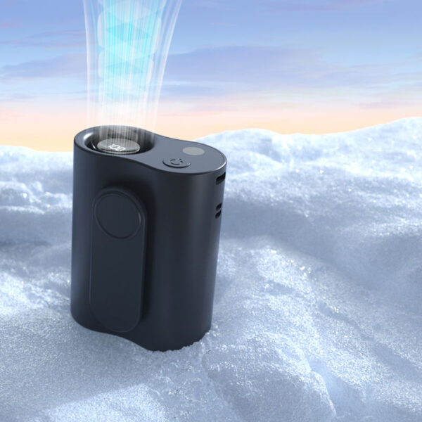 Y30 Portable mini USB fan with waist clip for outdoor activities; rechargeable, hands-free, and provides strong airflow for cooling