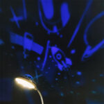 D6/D7 Modern design astronaut-inspired multi-functional office/study/bedroom lamp with touch control, USB charging port, and projector light