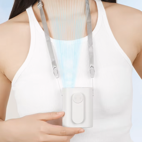 Y30 Portable mini USB fan with waist clip for outdoor activities; rechargeable, hands-free, and provides strong airflow for cooling