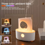 V63 Raindrop Electric Oil Diffuser LED Light Mist Mode Aromatherapy Scent Diffuser for Home with Auto-Off