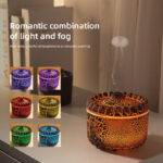 V76A 7-Color LED Jellyfish Humidifier Aroma Diffuser with Timer Auto-Off Ultra-Quiet Operation for Bedroom Office