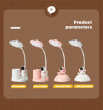 D6/D7 Modern design astronaut-inspired multi-functional office/study/bedroom lamp with touch control, USB charging port, and projector light