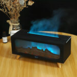 YX-2900 Fireplace Diffuser 2025 New Portable USB Aromatherapy Humidifier Simulates Bonfire Flame, Fireplace Aromatherapy Diffuser