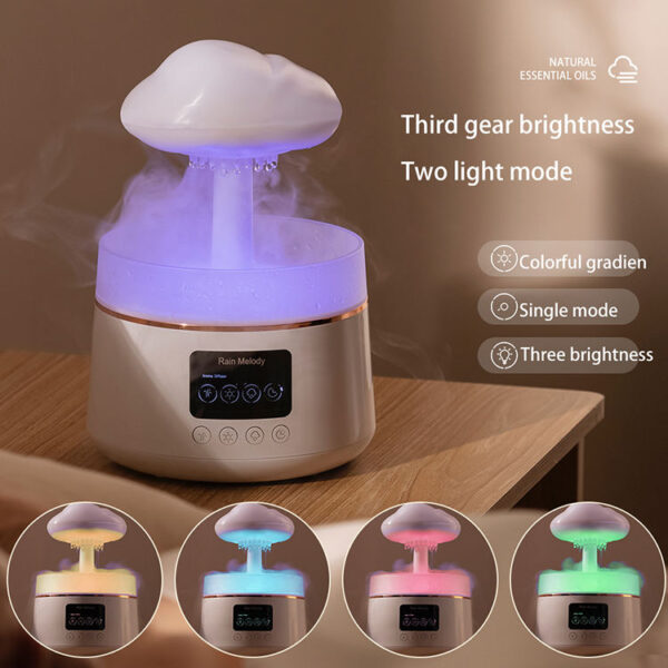 A01 High Quality Ultrasonic Air Aromatherapy Purifier Rain Cloud Humidifier Dripping Essential Oil Mushroom Aroma Diffuser