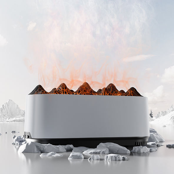 HY-26 Light Fragrance Rain Cloud Humidifier Flame Essential Oil Diffuser Bedroom Raindrop Humidifier