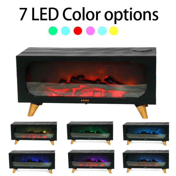 YX-2900 Fireplace Diffuser 2025 New Portable USB Aromatherapy Humidifier Simulates Bonfire Flame, Fireplace Aromatherapy Diffuser