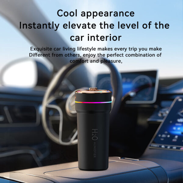 5S Portable USB Home Car Ultrasonic Defogger Humidifier with 7 Colors LED Starry Sky Light Humidifier
