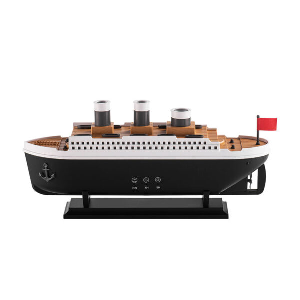 V75 New Sailor Gift Titanic Smoke Ring Aroma Diffuser Smart Home Fragrance Boat Design Jellyfish Air Humidifier