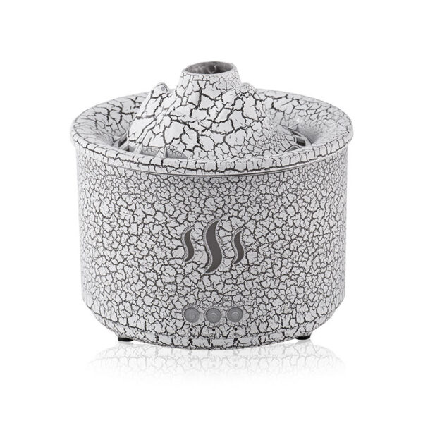 YX-1501-S Spray Circle Humidifier Electric Flame Effect Ultrasonic Humidifier 300ml Aromatherapy Diffuser Essential Oil Electric Fireplace Home