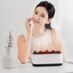 HY-26 Light Fragrance Rain Cloud Humidifier Flame Essential Oil Diffuser Bedroom Raindrop Humidifier