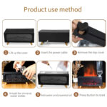 YX-2900 Fireplace Diffuser 2025 New Portable USB Aromatherapy Humidifier Simulates Bonfire Flame, Fireplace Aromatherapy Diffuser